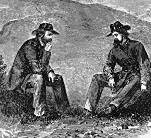 Pemberton: General US Grant (left) negotiating terms with