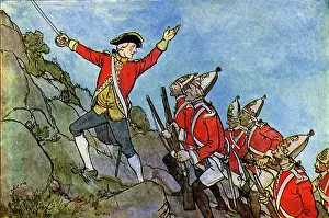 Signals: General James Wolfe leading the attack on Quebec