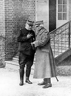 Joffre: General Joffre and General Cadorna during WW1
