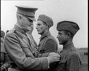 Pershing: General John Pershing Awarding A Medal To A Soldier