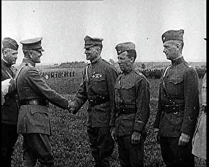 Pershing: General John Pershing Awarding A Medal To A Soldier