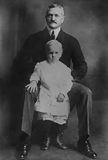 Facial Hair: General John Pershing with his old son Francis Warren