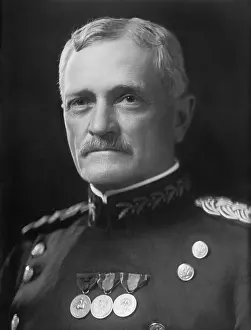 Facial Hair: General John Pershing in uniform with medals, 1910-1920