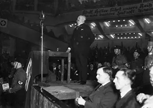 Litzmann: General Karl Litzmann speaking at a NSDAP conference