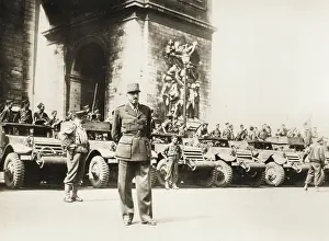 Recaptured: General Koenig at the Arc de Triomphe, Paris