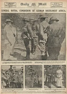 Windhoek: General Louis Botha accepts the German surrender at Windhoek