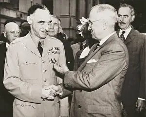 Acheson: General Lucius Clay after receiving the Oak Leaf