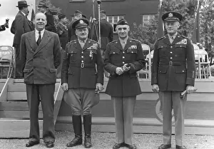 Militaries: General Lucius D. Clay with militaries