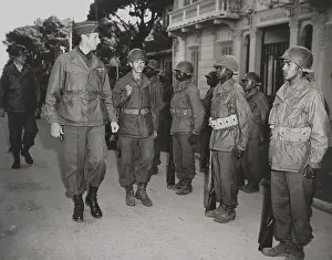 Social Issues: General Mark Clark, inspects the 92nd Infantry Division