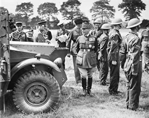 Aldershot: General Maurice Gamelin when visiting British troops, 1939