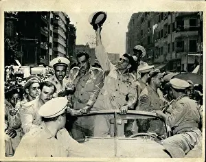 Fuad: General Neguib in streets of Cairo, Egypt