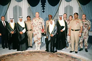 Khalifa: General Norman Schwarzkopf with Shaikh Isa ?