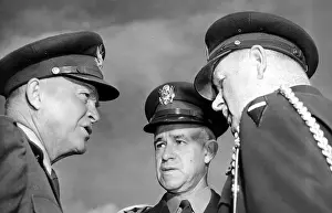 O Hare: General Omar N. Bradley (ctr) with, General ?