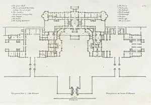 Britannicus: General plan of Castle Howard, Yorkshire