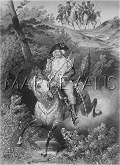 Putnam: General Putnam escaping at Horse Neck