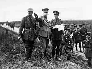 Currie: General Sir Arthur Currie directing a practice attack
