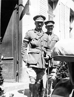 Shutters: General Sir Hubert Gough and his ADC, WW1