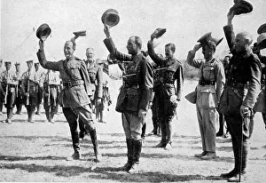 Overseeing: General Sir Ian Hamilton cheering