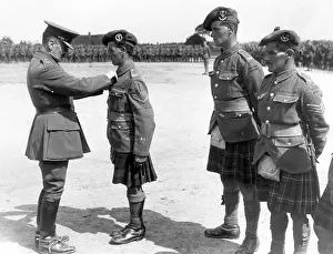 Ivor: General Sir Ivor Maxse presenting medals, Belgium, WW1