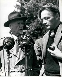 Northolt: General Smuts at Northolt with BBC staff