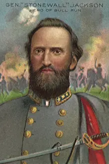 Civel: General 'Stonewall' Jackson Hero of Bull Run