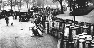 Dispute: General strike in Britain, 1926. Emergency milk