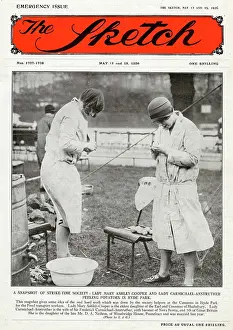 Canteens: The General Strike - peeling potatoes in Hyde Park