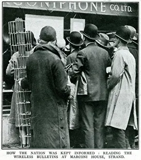 The General Strike - reading wireless bulletins 1926