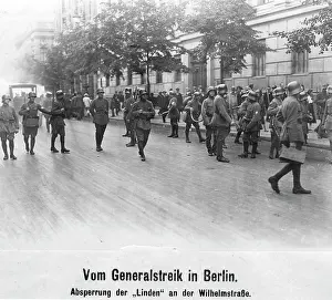 Secure: During the general strike soldiers secure the
