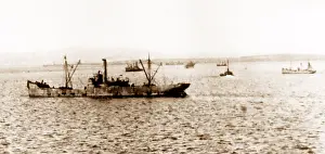 Scuttling: A general view at 3.30pm on 21st June, 1919, Scapa