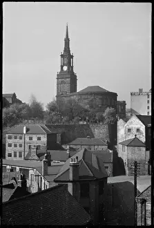 Foregroundthe: A general view of All Saints Church, seen from