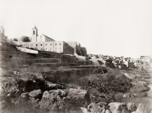 Bethlehem: General view of Bethlehem and the church of the Nativity