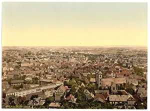 Bielefeld: General view, Bielefield (i.e. Bielefeld), Westphalia, Germ