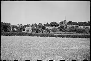 Gabled: A general view of Bothal, showing Bothal Castle