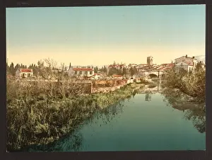 Raffaele: General view with the cathedral, San Raphael (i.e. San Raffa