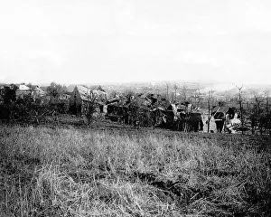 Combles: General view of Combles, Western Front, WW1