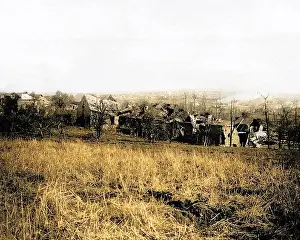 Combles: General view of Combles, Western Front, WW1