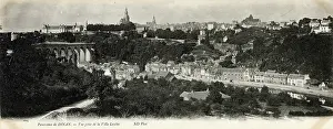 Viaduct: General view of Dinan, France