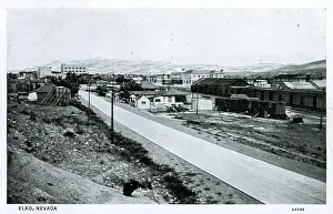 Yards: General view of Elko, Elko County, Nevada, USA