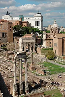 Septimius: General view of The Forum, Rome, Italy