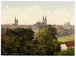 Halberstadt: General view, Halberstadt, Hartz, Germany