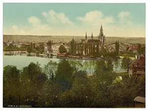 Konstanz: General view from the hotel, Constance (i.e. Konstanz), Bade