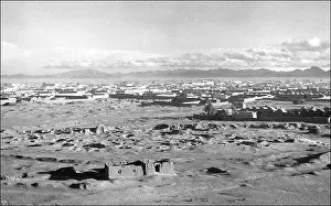 Ponsonby: General view, Iranian desert with buildings