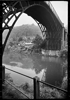 Wrekin: A general view of the Iron Bridge, a single-span