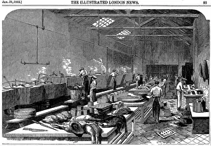 Canning: General view of kitchen at Richie & McCall's Cannery