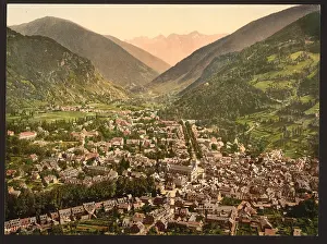 Luchon: General view, Luchon, Pyrenees, France