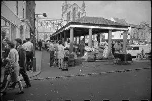 Backgroundthe: A general view of the Market Place, showing the
