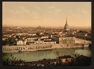 Capuchins: General view from Mount of the Capuchins, Turin, Italy