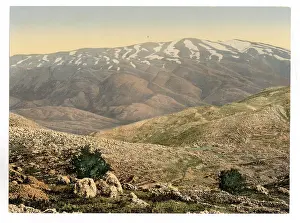 Hermon: General view, Mount Hermon, Holy Land (i.e. Lebanon and Syr