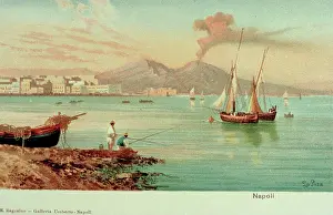 Erupt: General view of Naples, Italy